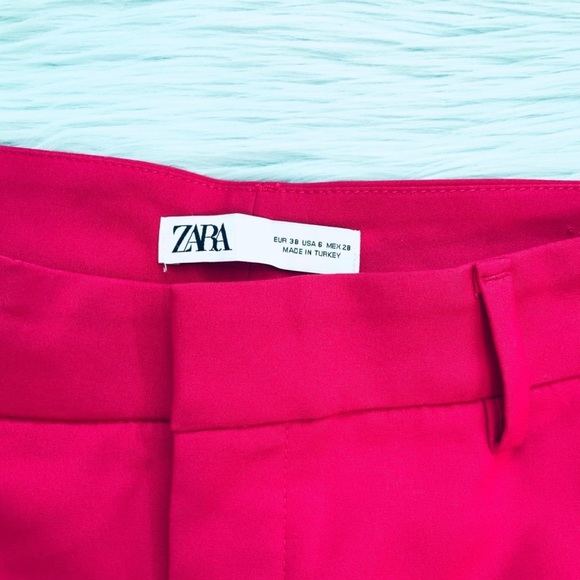 ZARA BASIC PANTS IN FUCHSIA COLOR - Picture 8 of 12